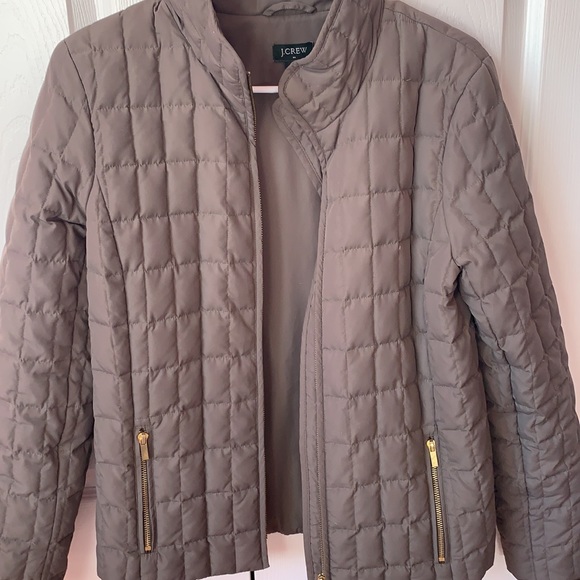 J. Crew Factory Quilted Green Snowcap Jacket Size Small - Picture 11 of 16